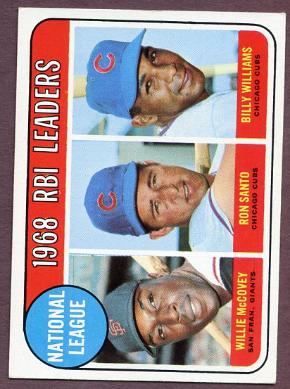 1969 Topps Baseball #004 N.L. RBI Leaders Willie McCovey EX-MT 443436