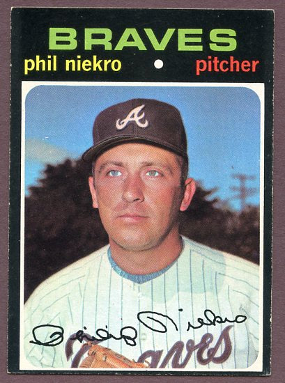 1971 Topps Baseball #030 Phil Niekro Braves EX 443491