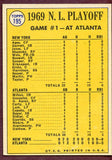 1970 Topps Baseball #195 N.L. Play Offs Game 1 Tom Seaver EX 443564