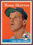 1958 Topps Baseball #240 Bill Skowron Yankees EX 443610