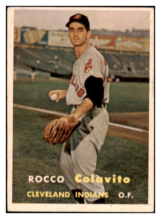 1957 Topps Baseball #212 Rocky Colavito Indians EX+/EX-MT 443732