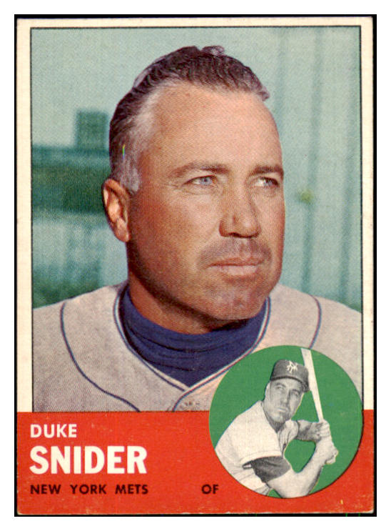 1963 Topps Baseball #550 Duke Snider Mets EX-MT 443757