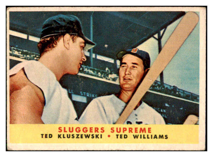 1958 Topps Baseball #321 Ted Williams Ted Kluszewski VG 443766