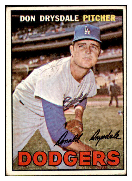 1967 Topps Baseball #055 Don Drysdale Dodgers VG-EX 443775