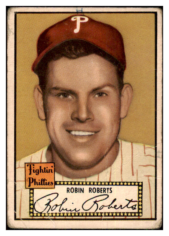 1952 Topps Baseball #059 Robin Roberts Phillies FR-GD Black 443813