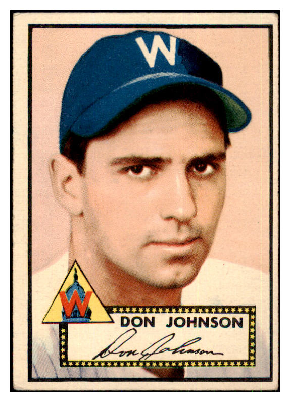 1952 Topps Baseball #190 Don Johnson Senators EX 443827