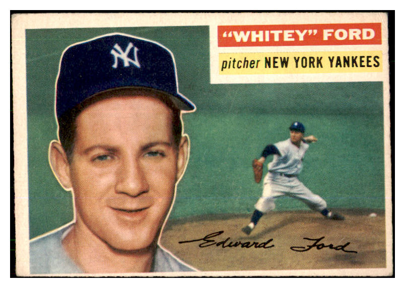 1956 Topps Baseball #240 Whitey Ford Yankees VG-EX 443867