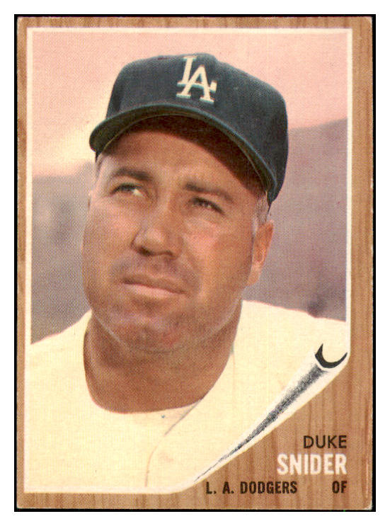 1962 Topps Baseball #500 Duke Snider Dodgers EX+/EX-MT 443944