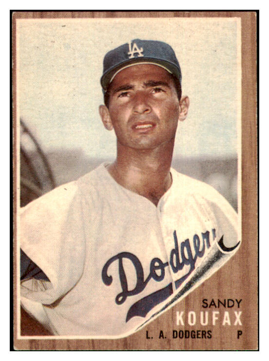 1962 Topps Baseball #005 Sandy Koufax Dodgers EX-MT oc 443969