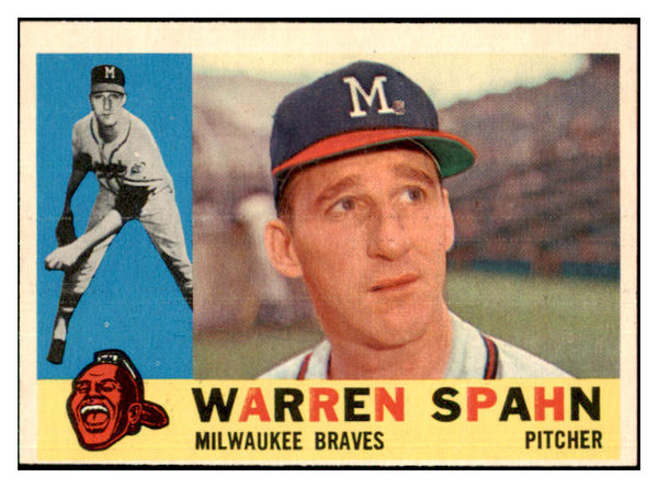 1960 Topps Baseball #445 Warren Spahn Braves NR-MT 443976