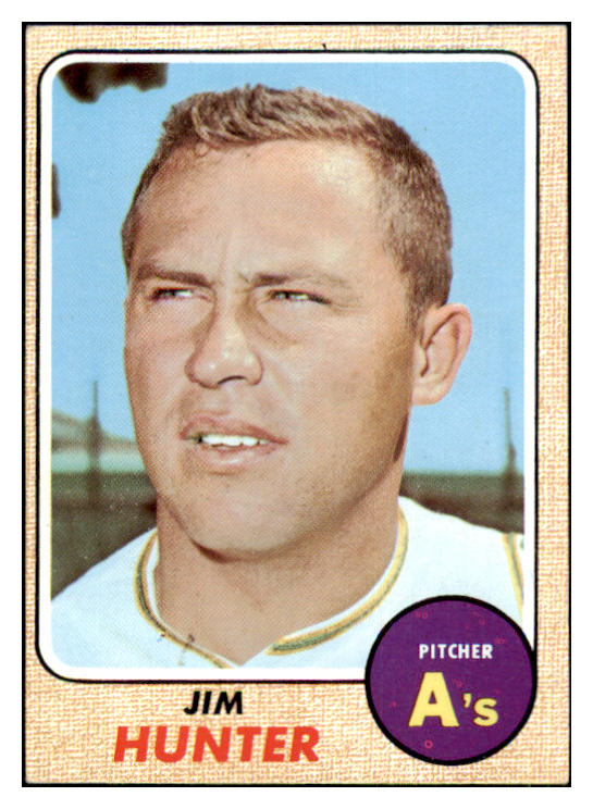 1968 Topps Baseball #385 Catfish Hunter A's VG-EX 443999