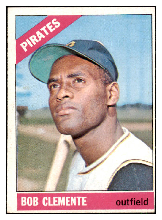 1966 Topps Baseball #300 Roberto Clemente Pirates EX 444004