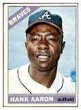 1966 Topps Baseball #500 Hank Aaron Braves VG-EX 444005