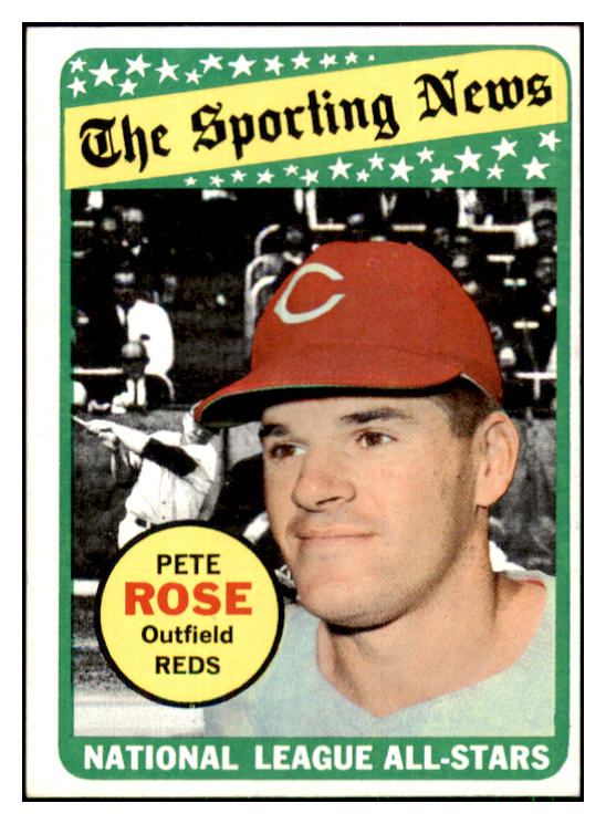 1969 Topps Baseball #424 Pete Rose A.S. Reds EX-MT 444015