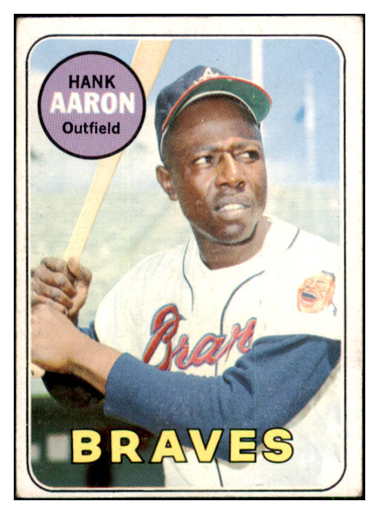 1969 Topps Baseball #100 Hank Aaron Braves VG 444036