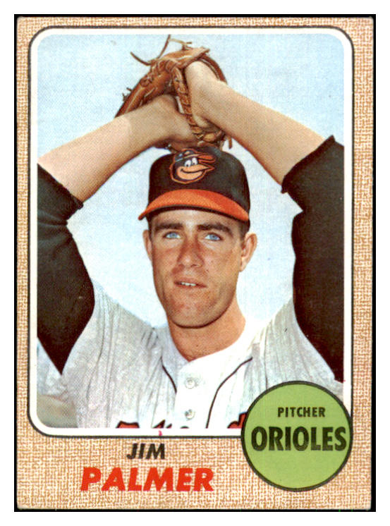 1968 Topps Baseball #575 Jim Palmer Orioles EX 444048