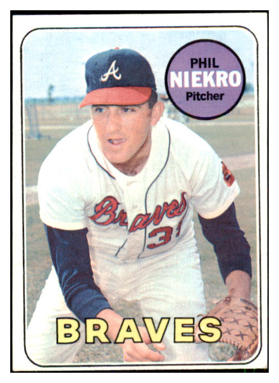 1969 Topps Baseball #355 Phil Niekro Braves EX-MT 444083