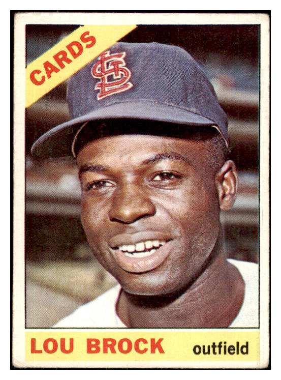 1966 Topps Baseball #125 Lou Brock Cardinals VG 444141