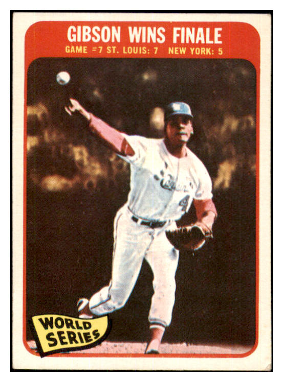 1965 Topps Baseball #138 World Series Game 7 Bob Gibson EX 444150