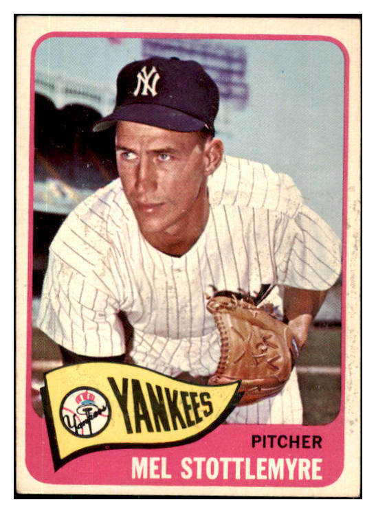 1965 Topps Baseball #550 Mel Stottlemyre Yankees EX-MT 444151