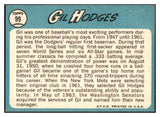 1965 Topps Baseball #099 Gil Hodges Senators VG-EX print mark 444154