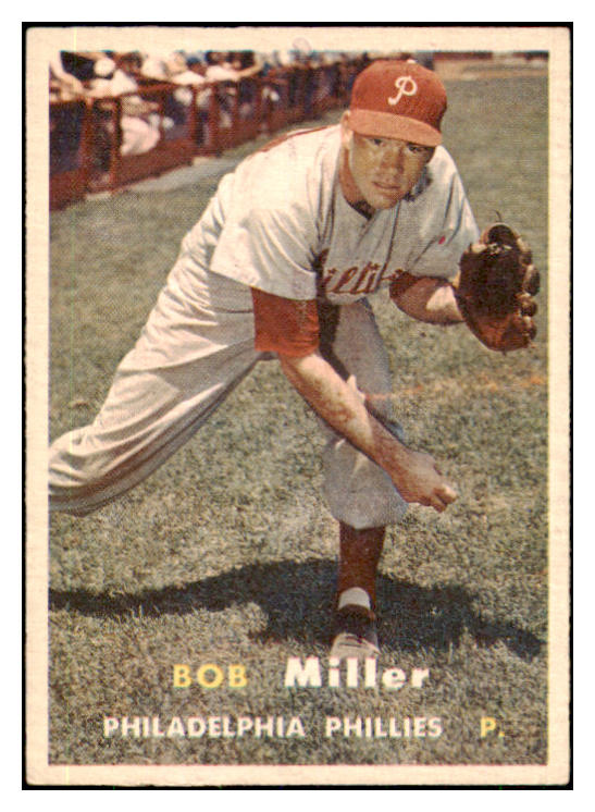 1957 Topps Baseball #046 Bob Miller Phillies EX-MT 444167