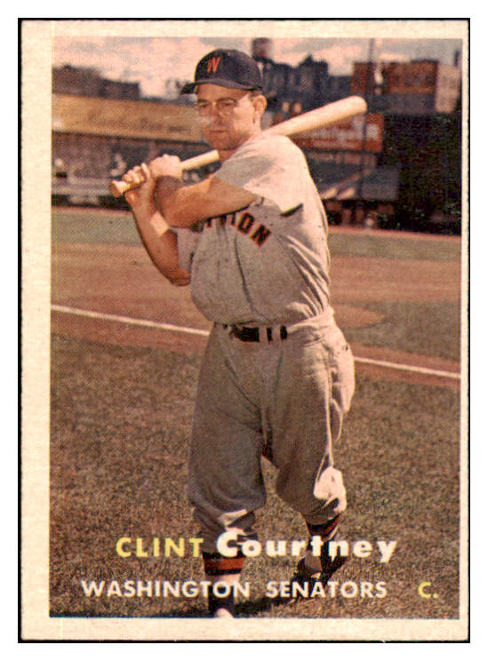 1957 Topps Baseball #051 Clint Courtney Senators EX-MT 444169