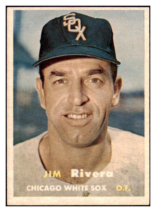 1957 Topps Baseball #107 Jim Rivera White Sox EX-MT 444176