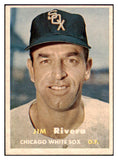 1957 Topps Baseball #107 Jim Rivera White Sox EX-MT 444176