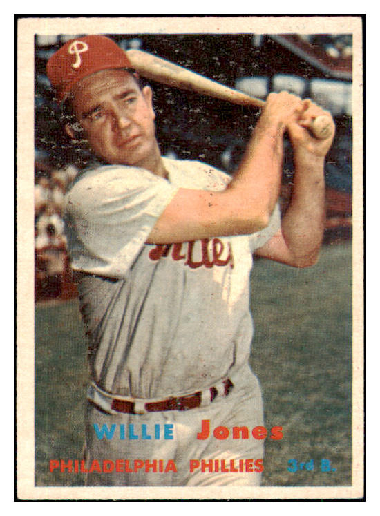1957 Topps Baseball #174 Willie Jones Phillies EX-MT 444186