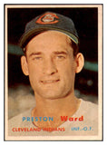 1957 Topps Baseball #226 Preston Ward Indians EX-MT 444194