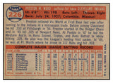 1957 Topps Baseball #226 Preston Ward Indians EX-MT 444194