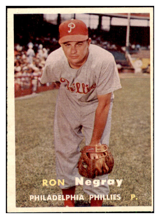 1957 Topps Baseball #254 Ron Negray Phillies EX-MT 444202