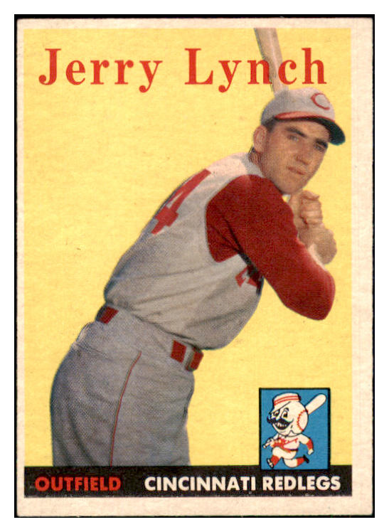 1958 Topps Baseball #103 Jerry Lynch Reds NR-MT 444272