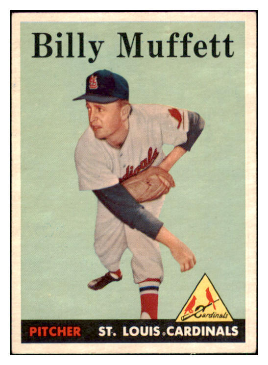1958 Topps Baseball #143 Billy Muffett Cardinals NR-MT 444284