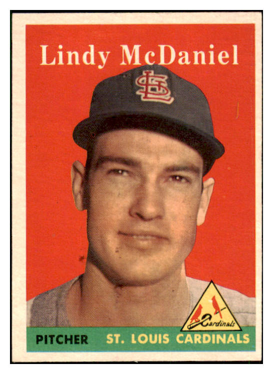 1958 Topps Baseball #180 Lindy McDaniel Cardinals NR-MT 444299
