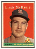 1958 Topps Baseball #180 Lindy McDaniel Cardinals NR-MT 444299