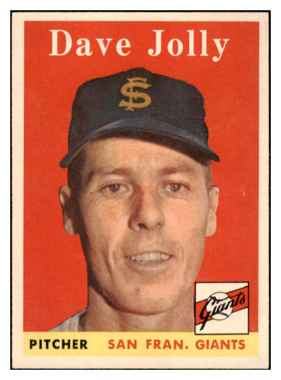1958 Topps Baseball #183 Dave Jolly Giants NR-MT 444301