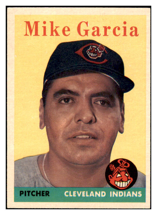 1958 Topps Baseball #196 Mike Garcia Indians NR-MT 444305