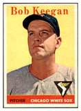 1958 Topps Baseball #200 Bob Keegan White Sox NR-MT 444308