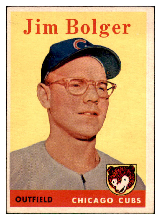 1958 Topps Baseball #201 Jim Bolger Cubs NR-MT 444309