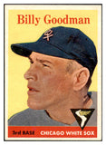 1958 Topps Baseball #225 Billy Goodman White Sox NR-MT 444321