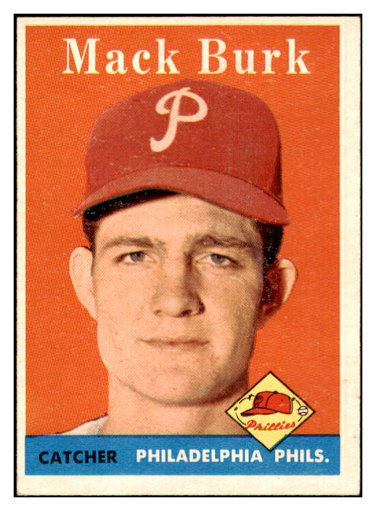 1958 Topps Baseball #278 Mack Burk Phillies NR-MT 444346