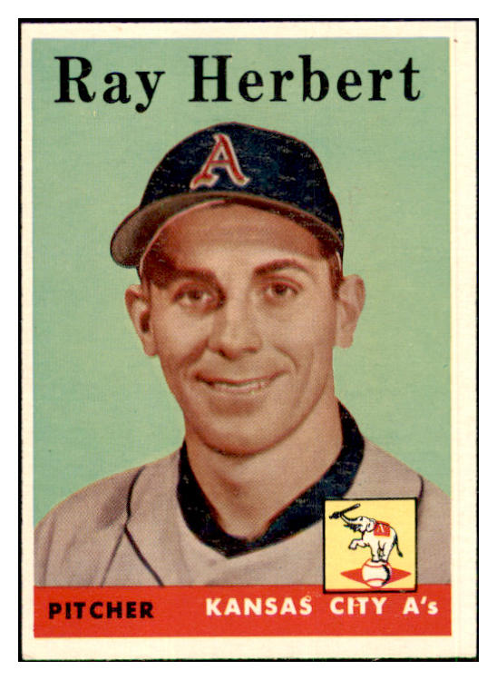 1958 Topps Baseball #379 Ray Herbert A's NR-MT 444393