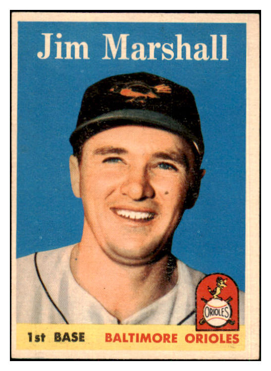 1958 Topps Baseball #441 Jim Marshall Orioles NR-MT 444430