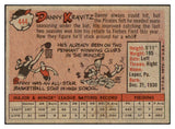 1958 Topps Baseball #444 Danny Kravitz Pirates NR-MT 444432