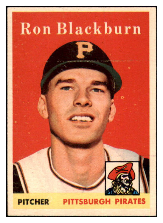 1958 Topps Baseball #459 Ron Blackburn Pirates NR-MT 444440