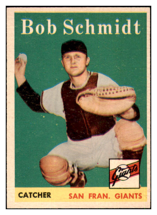 1958 Topps Baseball #468 Bob Schmidt Giants NR-MT 444447