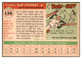 1955 Topps Baseball #136 Bunky Stewart Senators NR-MT 444472