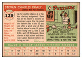 1955 Topps Baseball #139 Steve Kraly Yankees NR-MT 444473